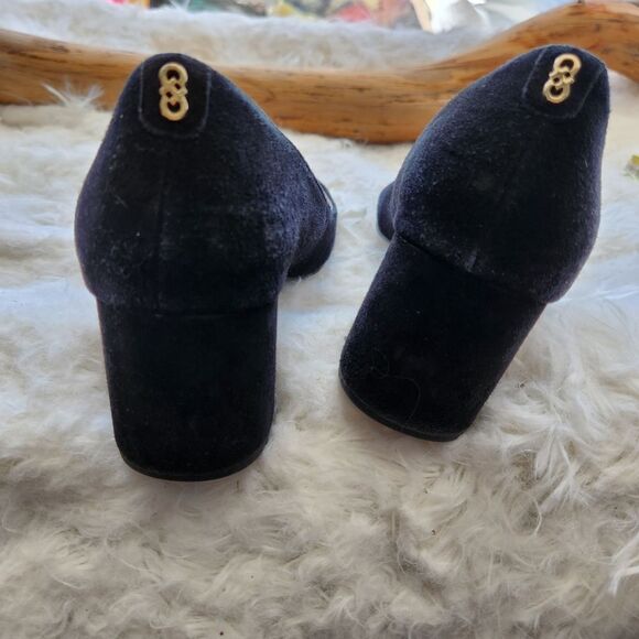 Cole haan black suede block heel pumps 8.5B - Picture 9 of 11